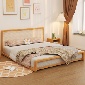 Tempat Tidur Ranjang Dipan Rotan Lesehan Antik Minimalis Jayana Kayu Jati