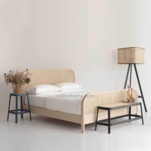 Tempat Tidur Ranjang Dipan Rotan Antik Minimalis Azkiya