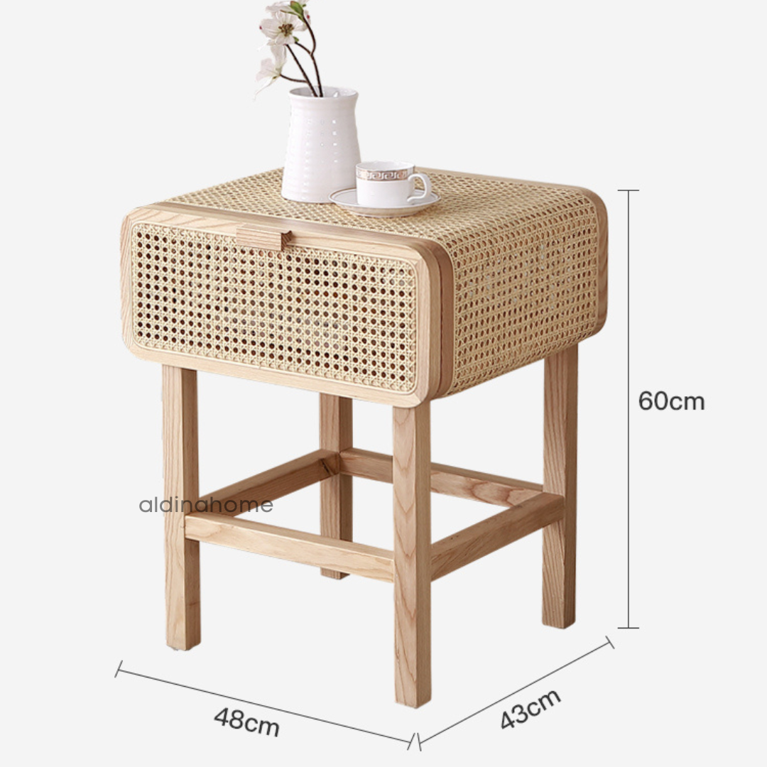Nakas Meja Samping Side Table Night Stand Ikola by Aldina Home - Gambar 11