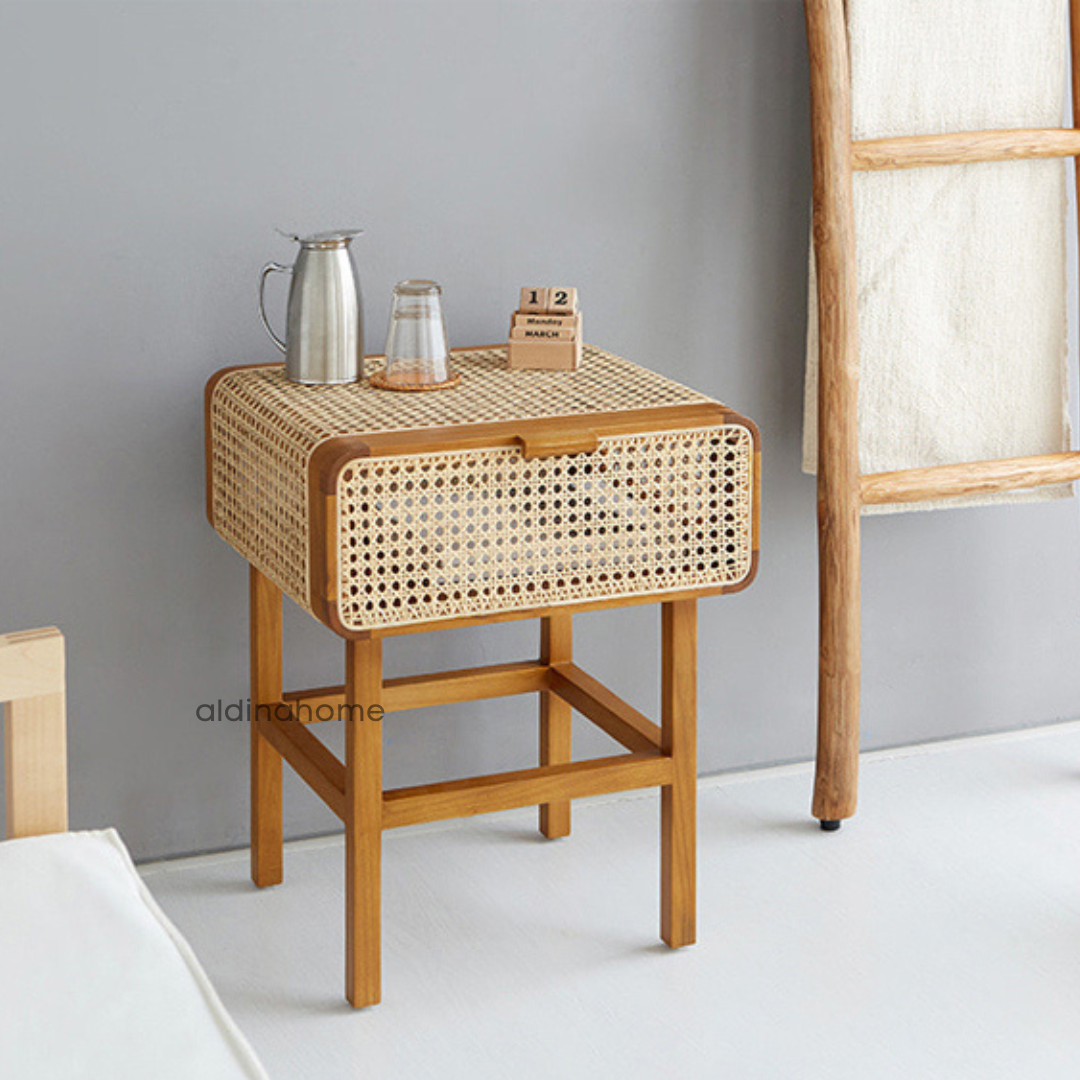 Nakas Meja Samping Side Table Night Stand Ikola by Aldina Home - Gambar 3