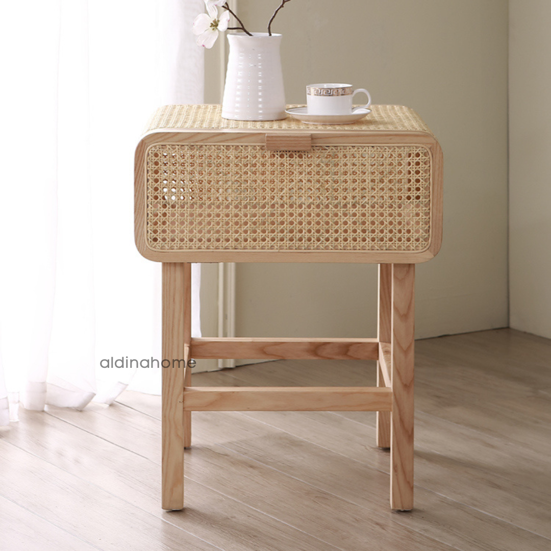 Nakas Meja Samping Side Table Night Stand Ikola by Aldina Home - Gambar 5