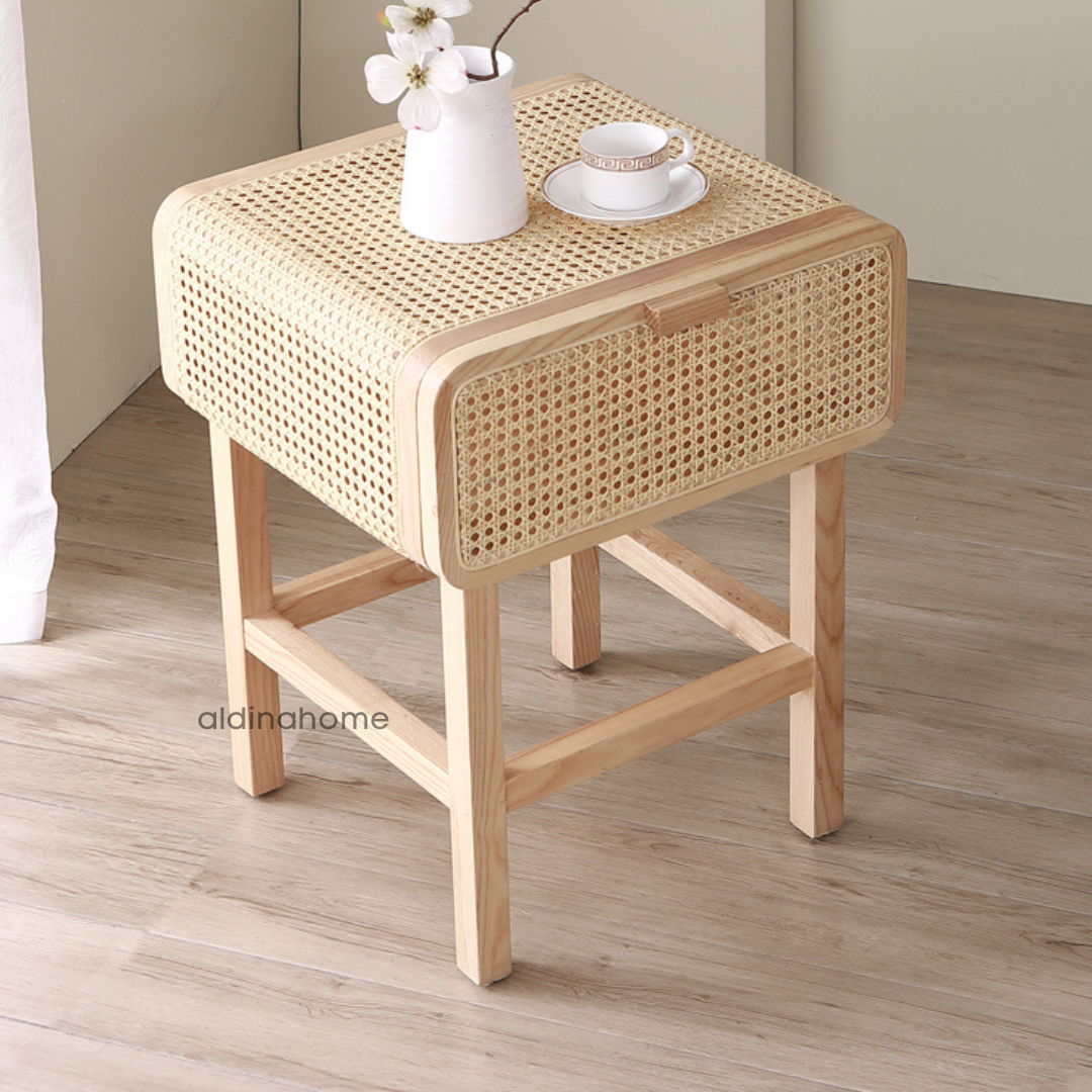 Nakas Meja Samping Side Table Night Stand Ikola by Aldina Home
