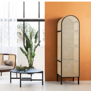Lemari Kabinet Pakaian Rotan Minimalis Antik Sadewa Kayu Solid by Aldina Home